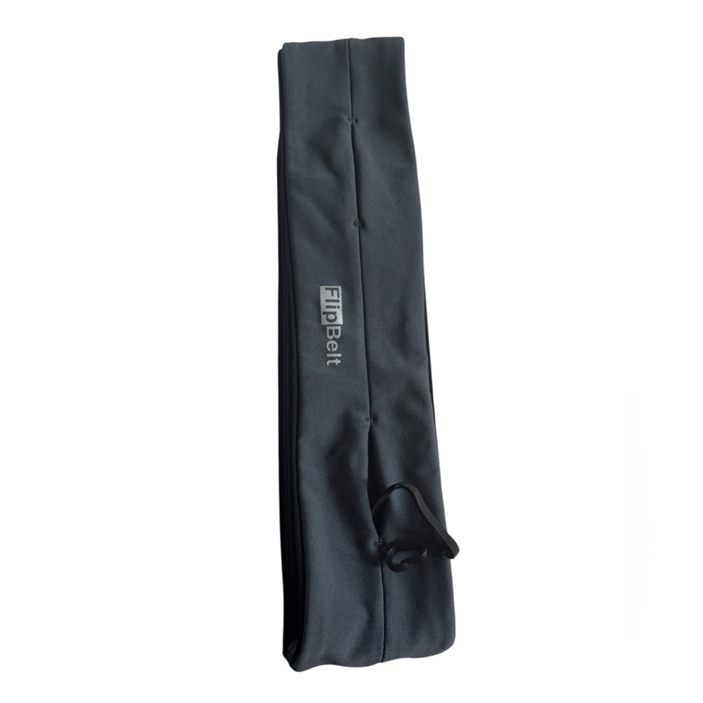 Flip Belt gray FlipBelt Large Zippered Running Belt Waist Pack Storage Pouch